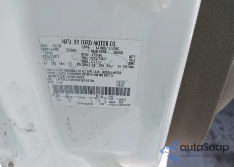 2009 Ford F-150 Stx/Xl/Xlt z USA, uszkodzony, nr VIN 1FTRX14839FB18790